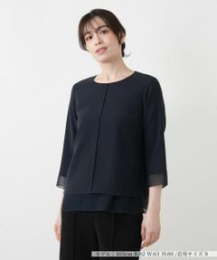 Leilian / レリアン カットソー | シフォン袖カットソー【26年3月カタログ】