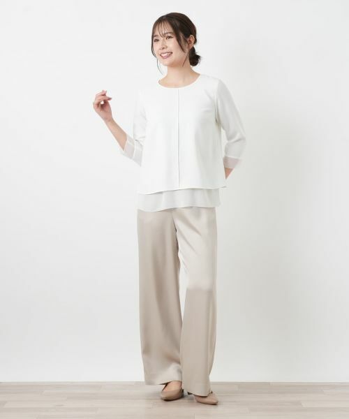 Leilian / レリアン カットソー | シフォン袖カットソー【26年3月カタログ】 | 詳細2