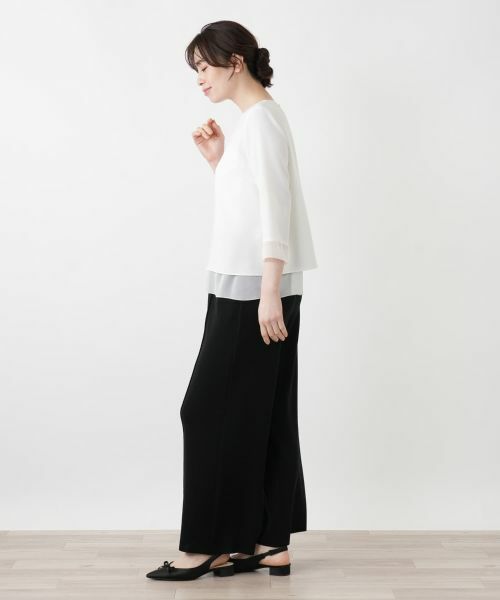 Leilian / レリアン カットソー | シフォン袖カットソー【26年3月カタログ】 | 詳細22