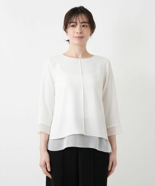 Leilian / レリアン カットソー | シフォン袖カットソー【26年3月カタログ】 | 詳細24