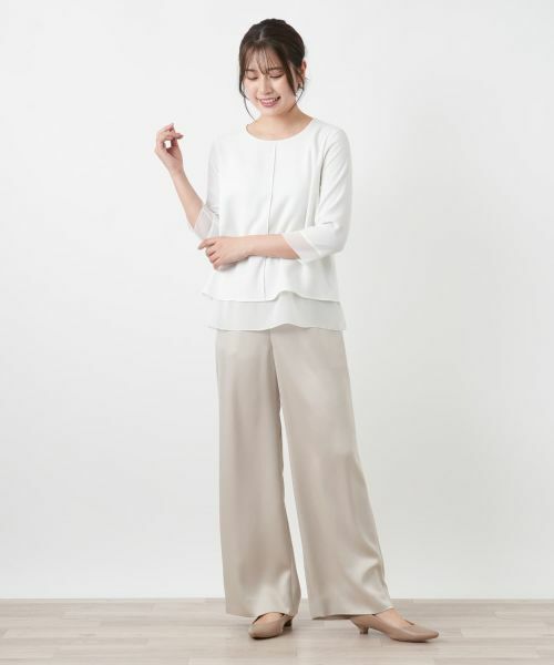 Leilian / レリアン カットソー | シフォン袖カットソー【26年3月カタログ】 | 詳細4