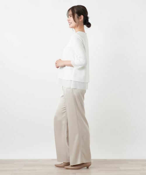 Leilian / レリアン カットソー | シフォン袖カットソー【26年3月カタログ】 | 詳細7