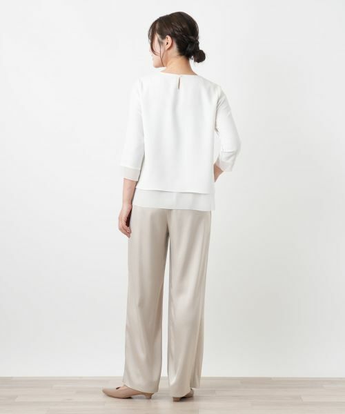 Leilian / レリアン カットソー | シフォン袖カットソー【26年3月カタログ】 | 詳細8