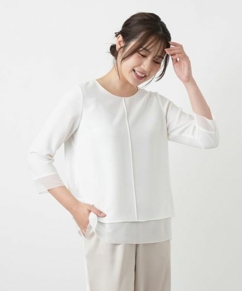 Leilian / レリアン カットソー | シフォン袖カットソー【26年3月カタログ】 | 詳細9