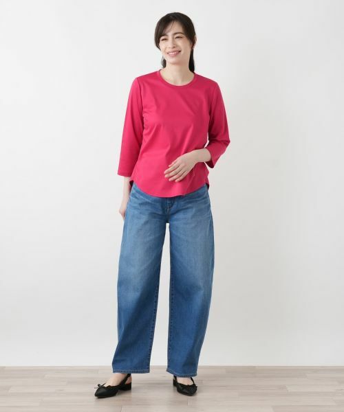 Leilian / レリアン Tシャツ | 七分袖カットソー【Rich 1-mile】【26年3月カタログ】 | 詳細28