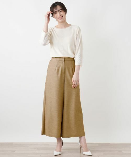 Leilian / レリアン その他パンツ | ストレッチガウチョパンツ【Rich 1-mile】【26年3月カタログ】 | 詳細19