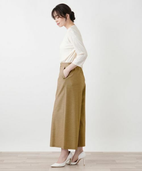 Leilian / レリアン その他パンツ | ストレッチガウチョパンツ【Rich 1-mile】【26年3月カタログ】 | 詳細20
