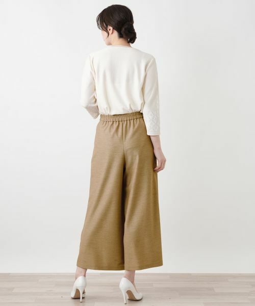 Leilian / レリアン その他パンツ | ストレッチガウチョパンツ【Rich 1-mile】【26年3月カタログ】 | 詳細21