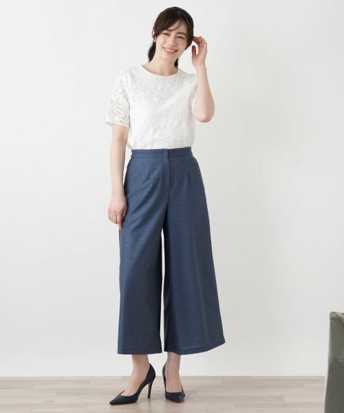 Leilian / レリアン その他パンツ | ストレッチガウチョパンツ【Rich 1-mile】【26年3月カタログ】 | 詳細29