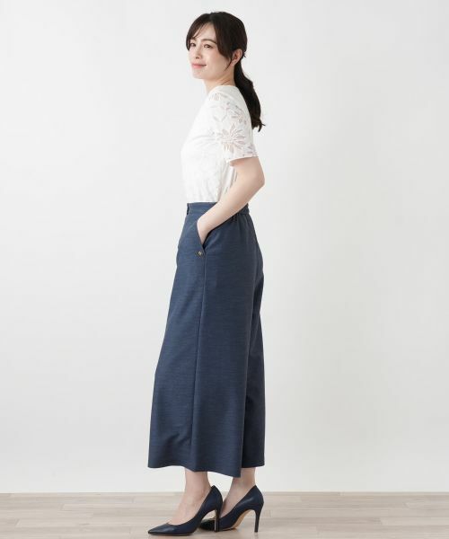 Leilian / レリアン その他パンツ | ストレッチガウチョパンツ【Rich 1-mile】【26年3月カタログ】 | 詳細30