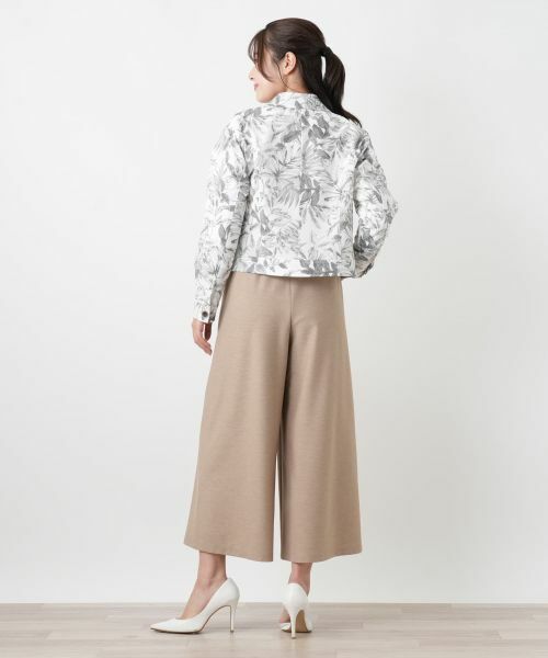 Leilian / レリアン その他パンツ | ストレッチガウチョパンツ【Rich 1-mile】【26年3月カタログ】 | 詳細8