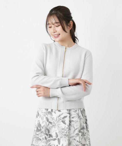Leilian / レリアン その他アウター | ニットブルゾン【Rich 1-mile】【26年3月カタログ】 | 詳細10