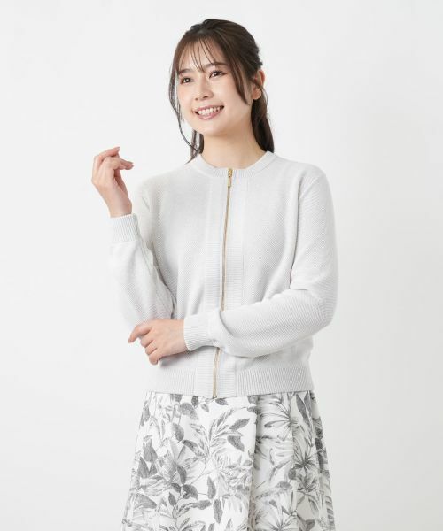 Leilian / レリアン その他アウター | ニットブルゾン【Rich 1-mile】【26年3月カタログ】 | 詳細9