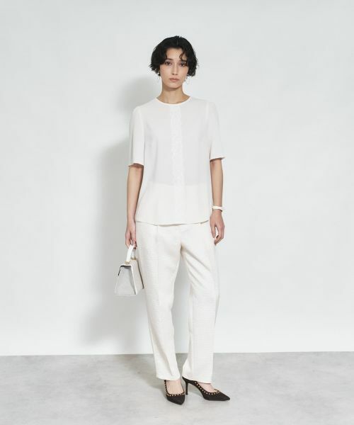 Leilian / レリアン シャツ・ブラウス | レースラインブラウス | 詳細1