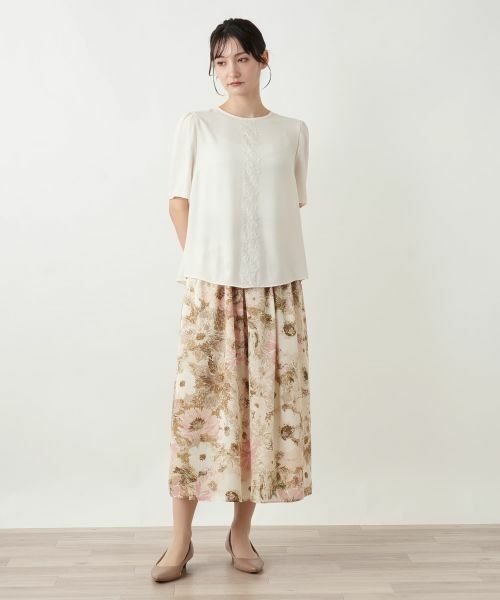 Leilian / レリアン シャツ・ブラウス | レースラインブラウス | 詳細11