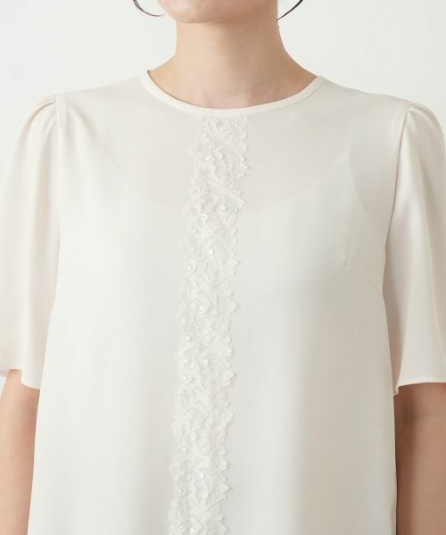 Leilian / レリアン シャツ・ブラウス | レースラインブラウス | 詳細17