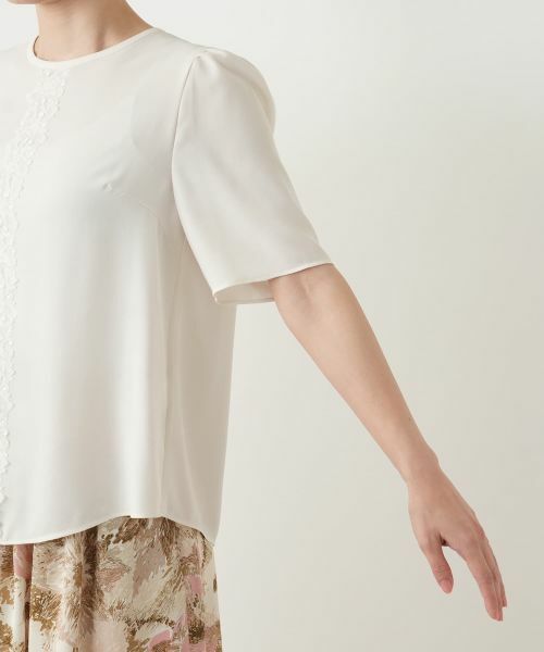 Leilian / レリアン シャツ・ブラウス | レースラインブラウス | 詳細19