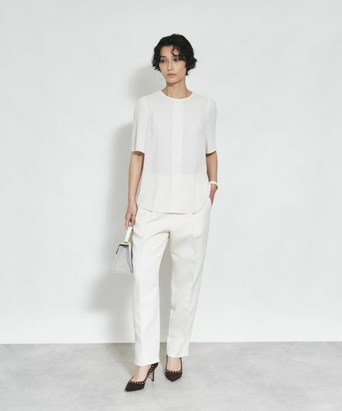 Leilian / レリアン シャツ・ブラウス | レースラインブラウス | 詳細2