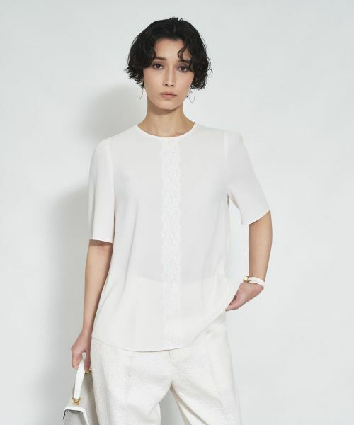 Leilian / レリアン シャツ・ブラウス | レースラインブラウス | 詳細6