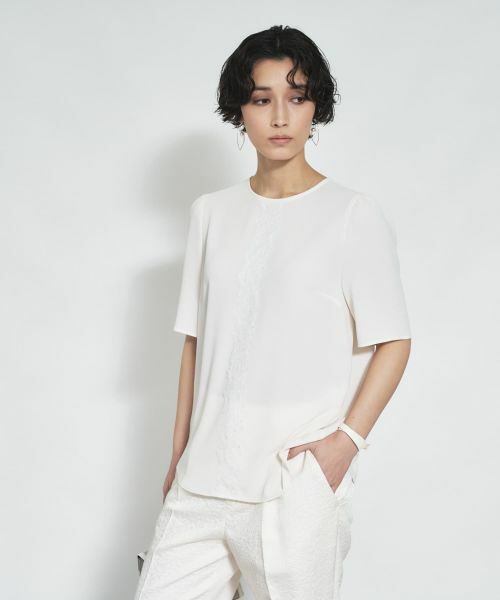 Leilian / レリアン シャツ・ブラウス | レースラインブラウス | 詳細7