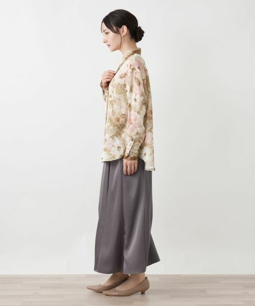 Leilian / レリアン シャツ・ブラウス | プリント比翼ブラウス | 詳細12