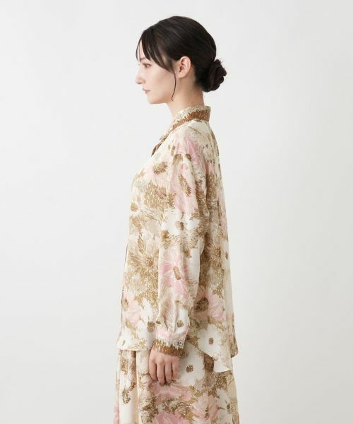 Leilian / レリアン シャツ・ブラウス | プリント比翼ブラウス | 詳細16