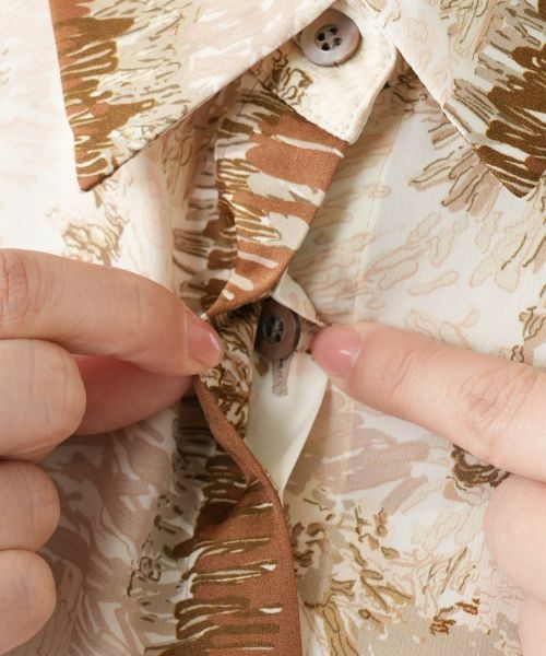 Leilian / レリアン シャツ・ブラウス | プリント比翼ブラウス | 詳細20