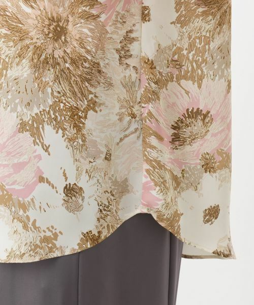 Leilian / レリアン シャツ・ブラウス | プリント比翼ブラウス | 詳細23