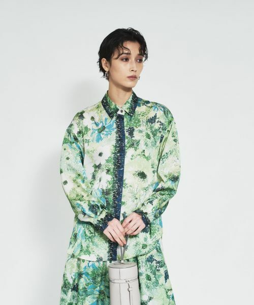 Leilian / レリアン シャツ・ブラウス | プリント比翼ブラウス | 詳細3