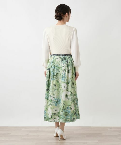 Leilian / レリアン ミニ・ひざ丈スカート | プリントフレアスカート | 詳細10