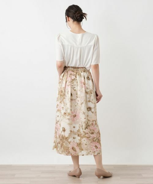 Leilian / レリアン ミニ・ひざ丈スカート | プリントフレアスカート | 詳細13