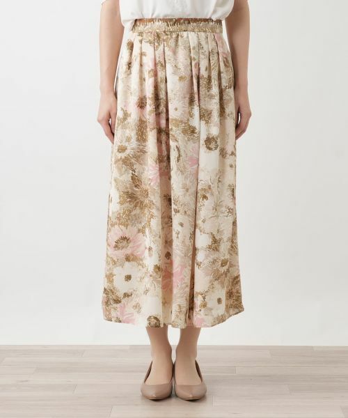 Leilian / レリアン ミニ・ひざ丈スカート | プリントフレアスカート | 詳細15