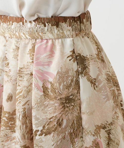 Leilian / レリアン ミニ・ひざ丈スカート | プリントフレアスカート | 詳細19