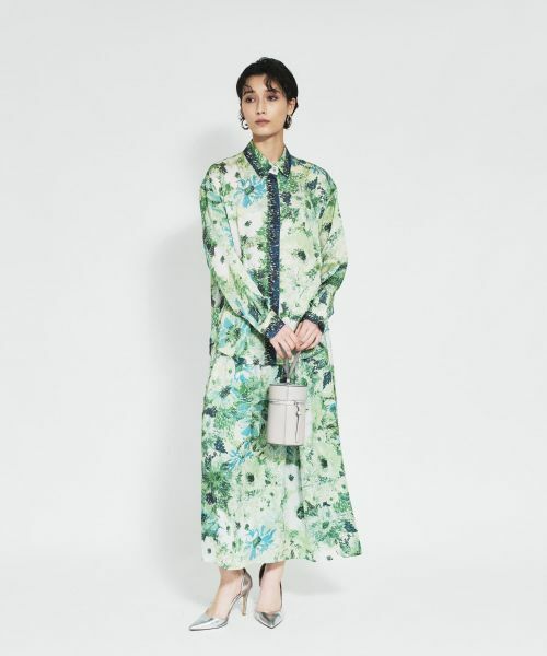 Leilian / レリアン ミニ・ひざ丈スカート | プリントフレアスカート | 詳細2