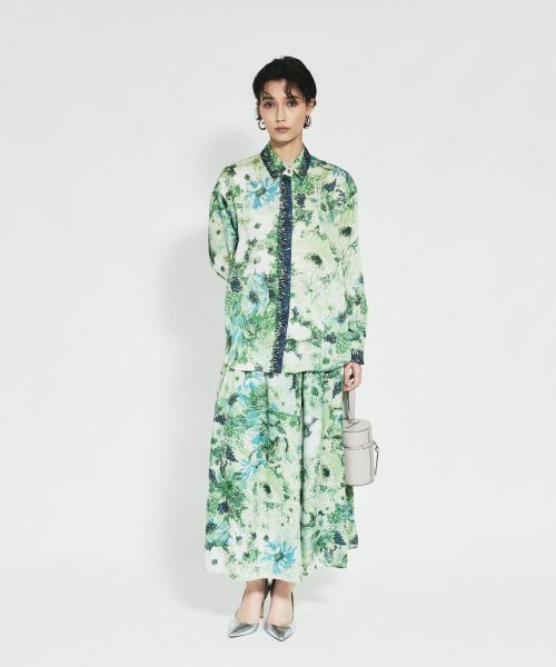 Leilian / レリアン ミニ・ひざ丈スカート | プリントフレアスカート | 詳細3