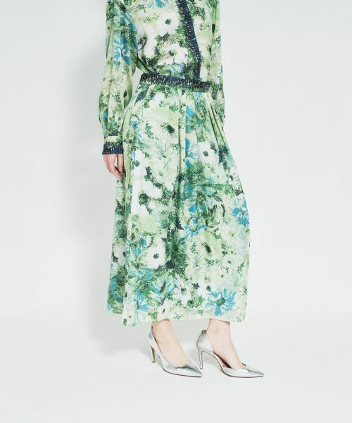 Leilian / レリアン ミニ・ひざ丈スカート | プリントフレアスカート | 詳細6