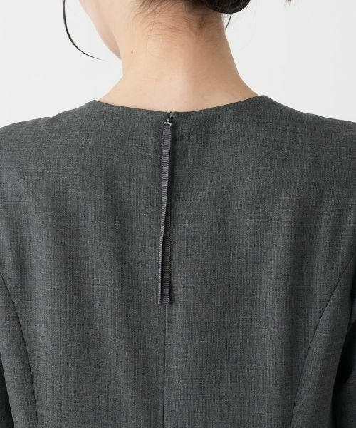 Leilian / レリアン ドレス | クルーネックフレアワンピース | 詳細12