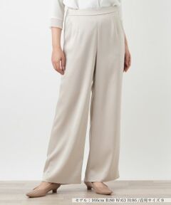 Leilian / レリアン その他パンツ | ワイドサテンパンツ【26年3月カタログ】