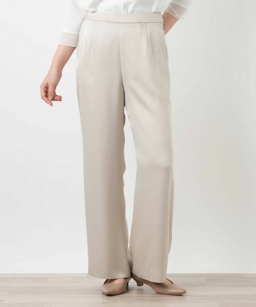 Leilian / レリアン その他パンツ | ワイドサテンパンツ【26年3月カタログ】 | 詳細10
