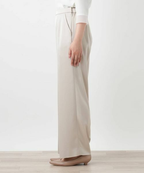 Leilian / レリアン その他パンツ | ワイドサテンパンツ【26年3月カタログ】 | 詳細12