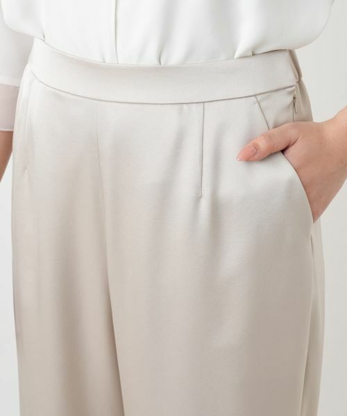 Leilian / レリアン その他パンツ | ワイドサテンパンツ【26年3月カタログ】 | 詳細14