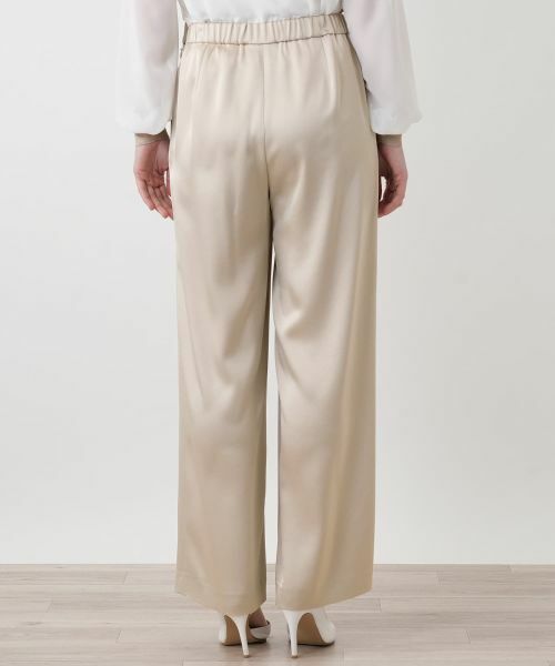Leilian / レリアン その他パンツ | ワイドサテンパンツ【26年3月カタログ】 | 詳細24