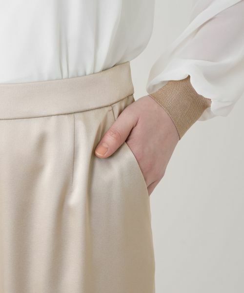 Leilian / レリアン その他パンツ | ワイドサテンパンツ【26年3月カタログ】 | 詳細25