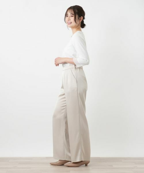 Leilian / レリアン その他パンツ | ワイドサテンパンツ【26年3月カタログ】 | 詳細7