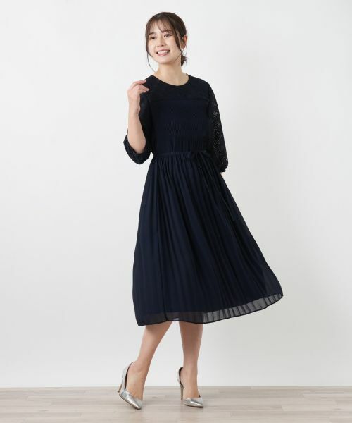 Leilian / レリアン ドレス | 異素材ワンピース【セレモニー】【26年3月カタログ】 | 詳細1