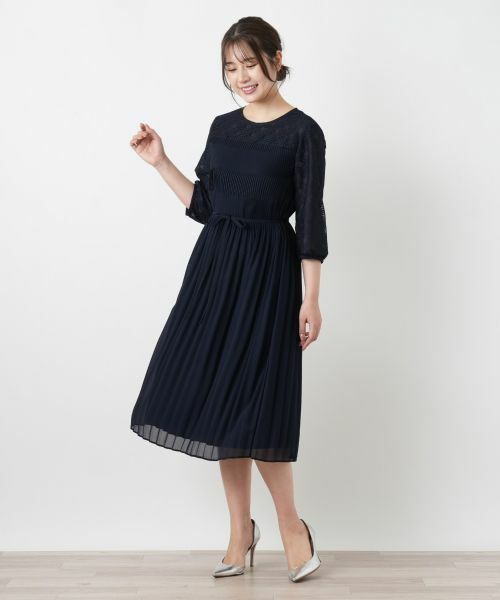 Leilian / レリアン ドレス | 異素材ワンピース【セレモニー】【26年3月カタログ】 | 詳細2