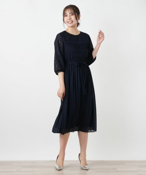 Leilian / レリアン ドレス | 異素材ワンピース【セレモニー】【26年3月カタログ】 | 詳細4