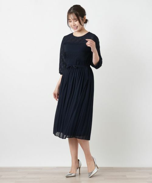 Leilian / レリアン ドレス | 異素材ワンピース【セレモニー】【26年3月カタログ】 | 詳細5