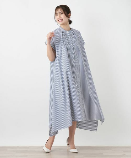 Leilian / レリアン ドレス | ストライプシャツワンピース【26年3月カタログ】 | 詳細1