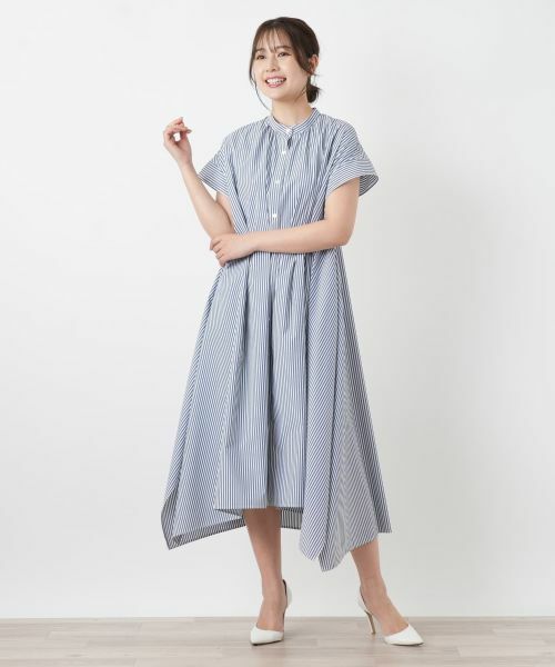 Leilian / レリアン ドレス | ストライプシャツワンピース【26年3月カタログ】 | 詳細4